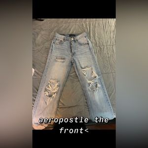 Aeropostale ripped jeans straight leg